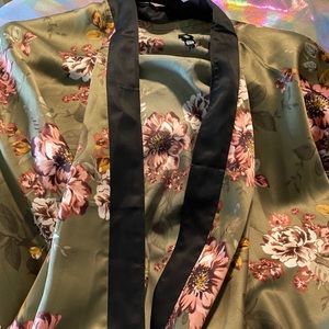 Torrid Floral Silk Kimono